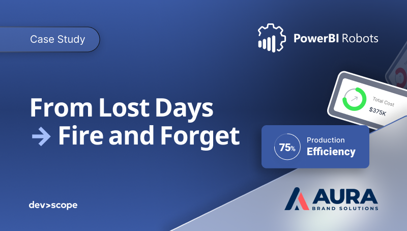 From Lost Days to "Fire and Forget": How Aura Brands Automated Client Reporting and Transformed the Factory Floor