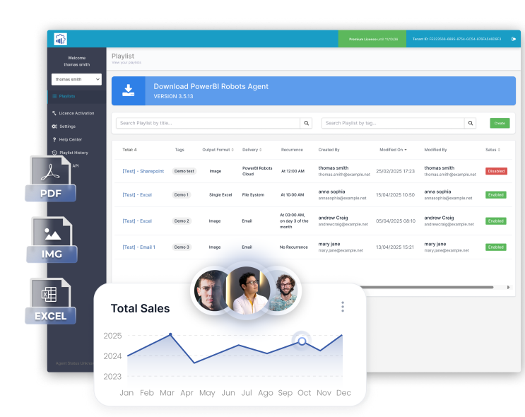 Automate report delivery
