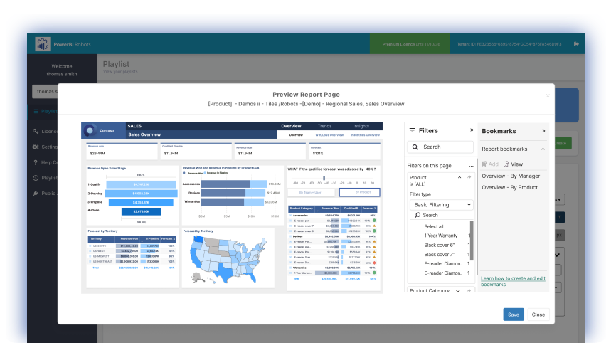 PowerBI Robots in Action